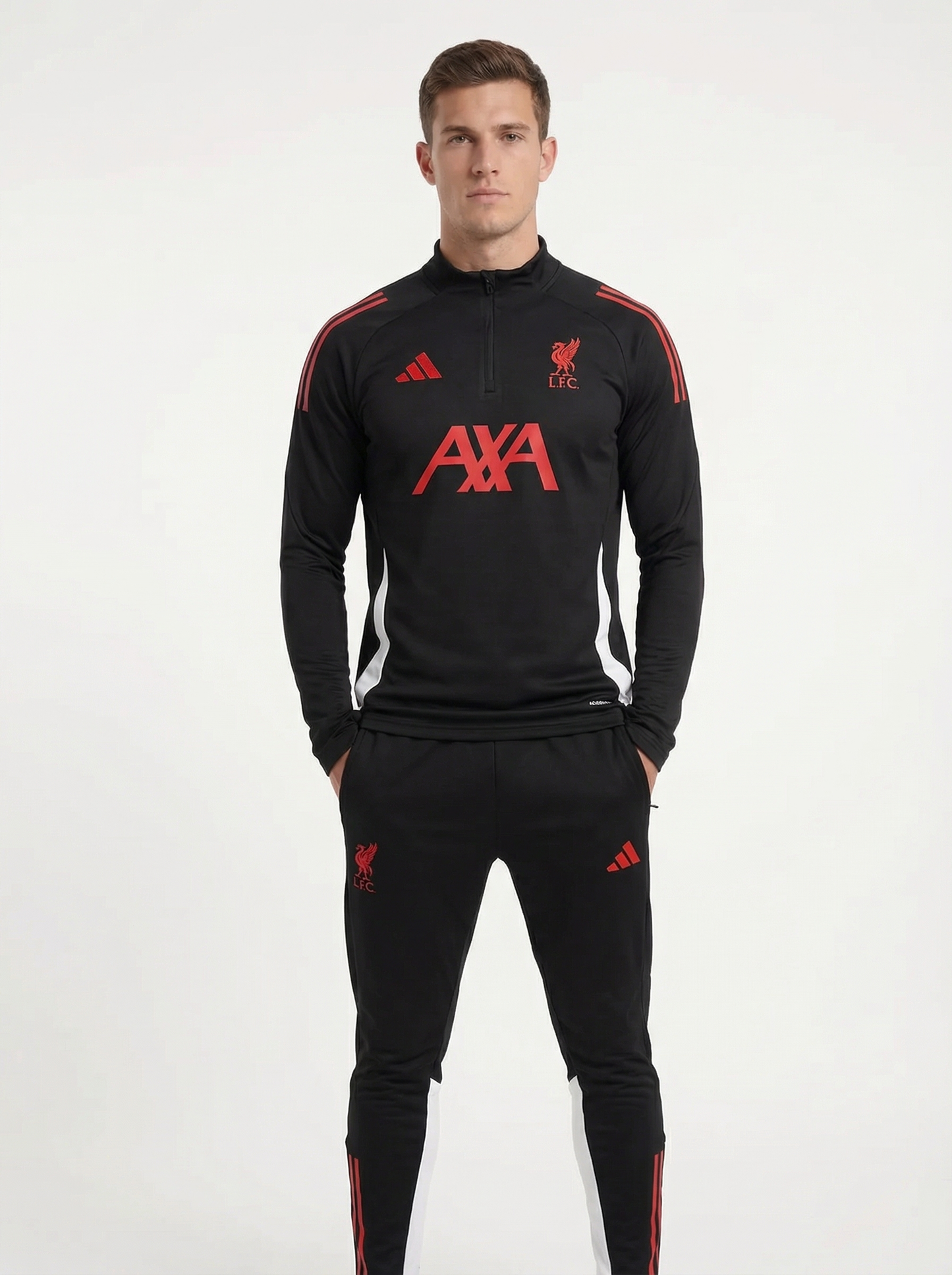 2025/2026 LIVERPOOL BLACK AND RED TRACKSUIT