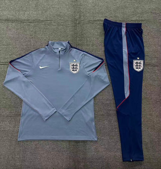 ENGLAND GREY AND NAVY TRACKSUIT