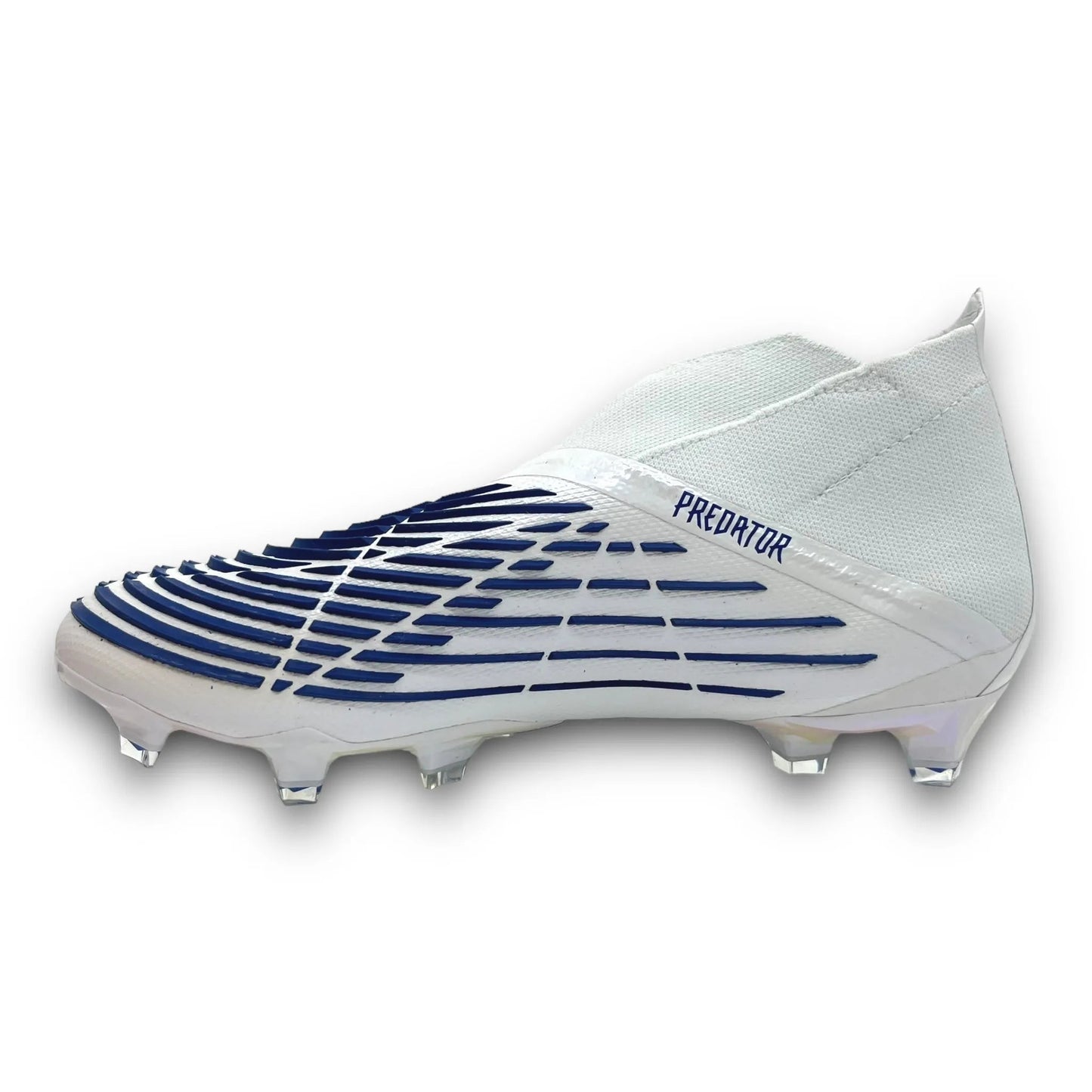 PREDATOR EDGE+ FG FOOTBALL BOOTS WHITE BLUE