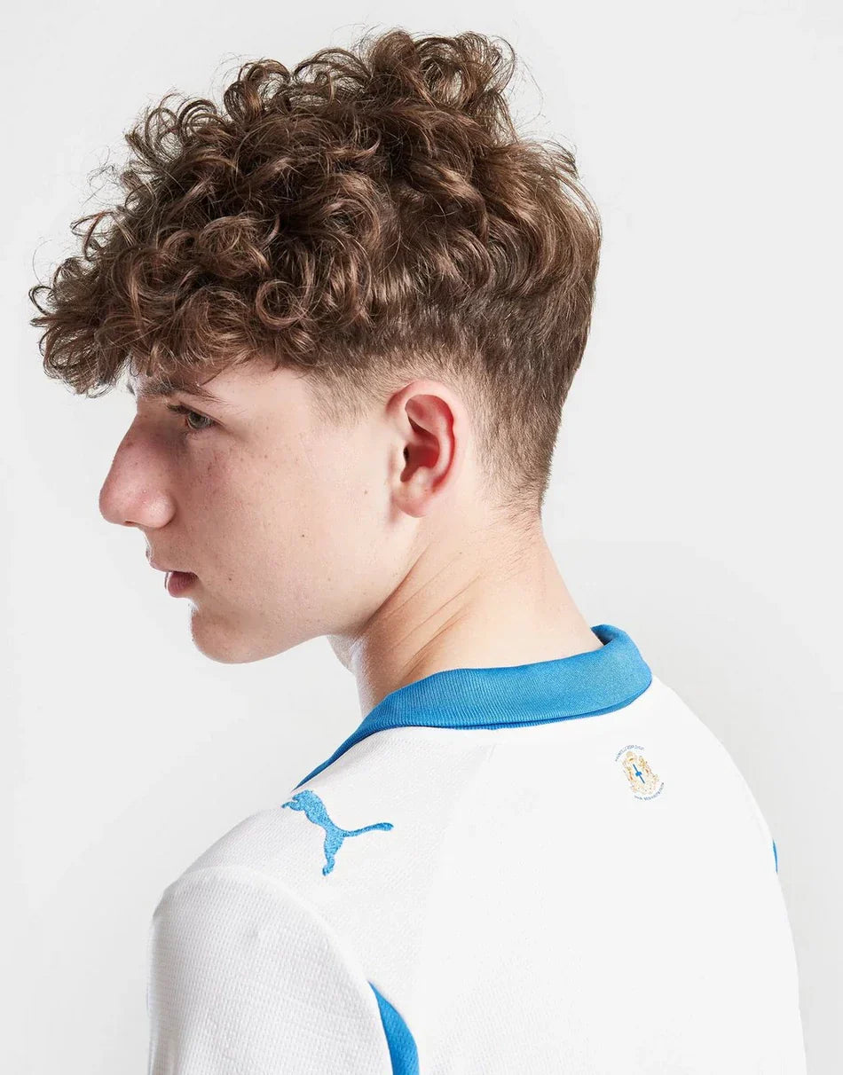 PUMA OLYMPIQUE MARSEILLE 2025/26 HOME SHIRT JUNIOR