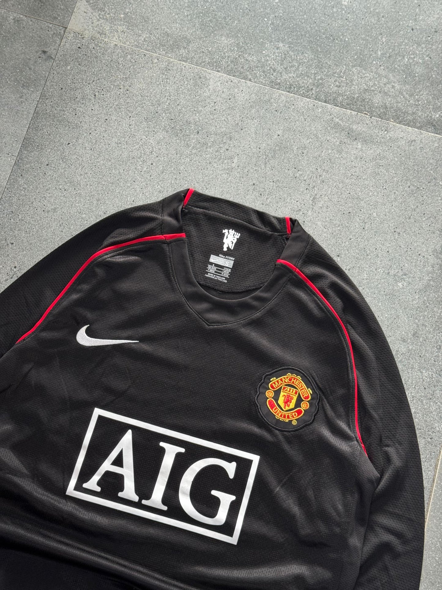MANCHESTER UNITED 2007/08 RETRO LONG SLEEVE HOME SHIRT